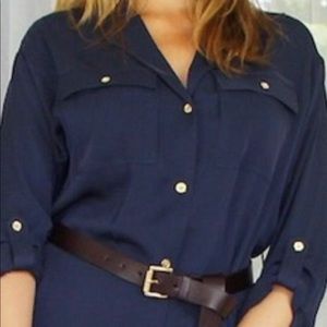 Michale Kors Dark navy blue blouse